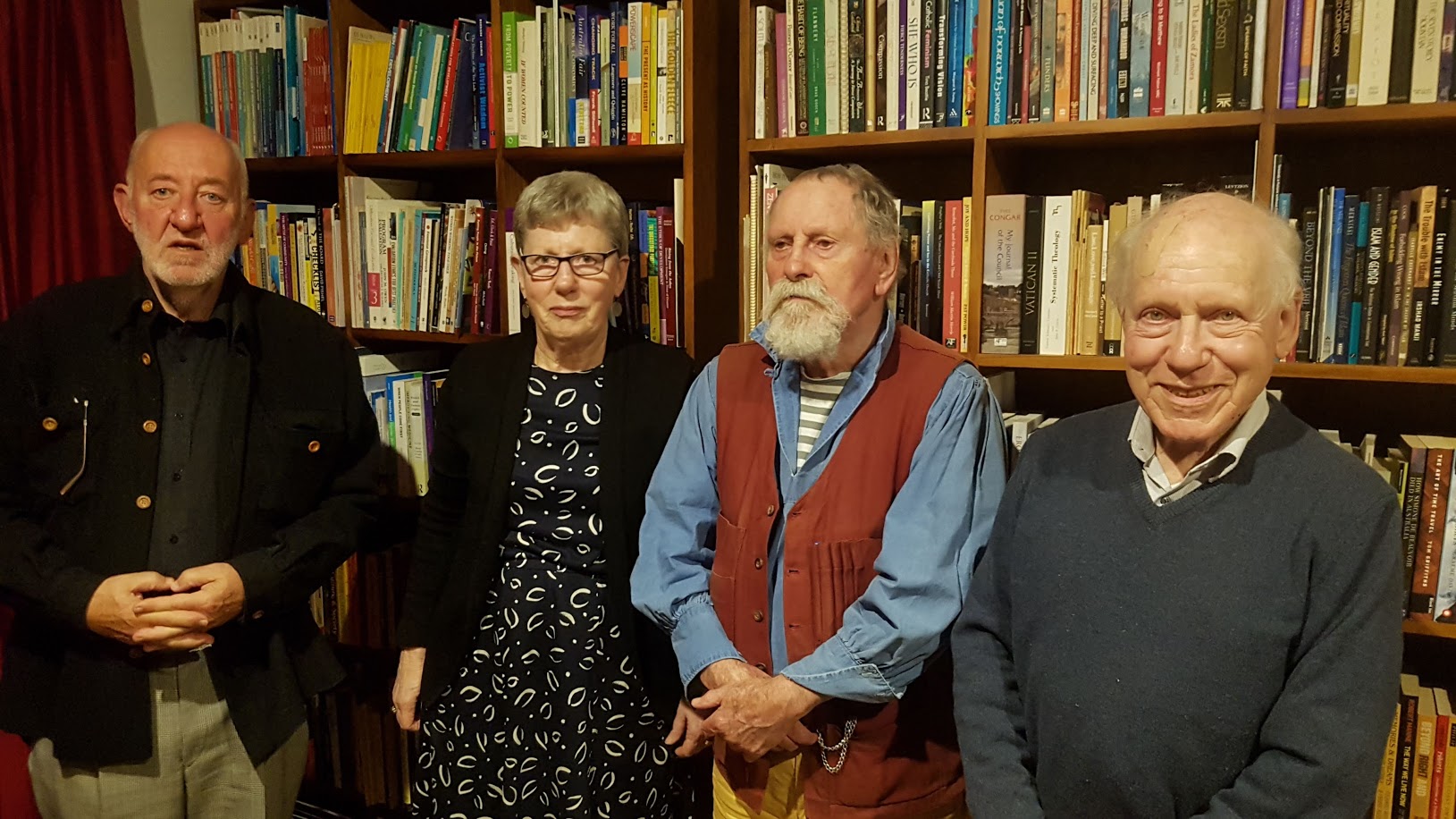 Four of the original members of the Homosexual Law Reform Society (left to right) Peter Sekuless, Elizabeth Reid, James Grieve, Thomas Mautner