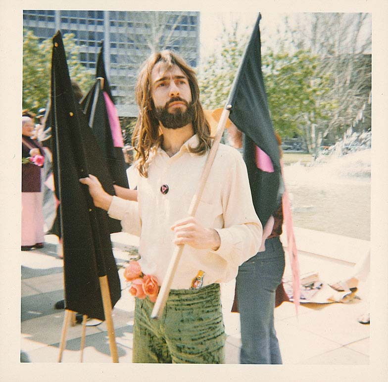 John Lee at Gay Pride Week March, Victoria Square, Adelaide, 15 September 1973 (Photo: unidentified photographer), Jill Julius Matthews Collection