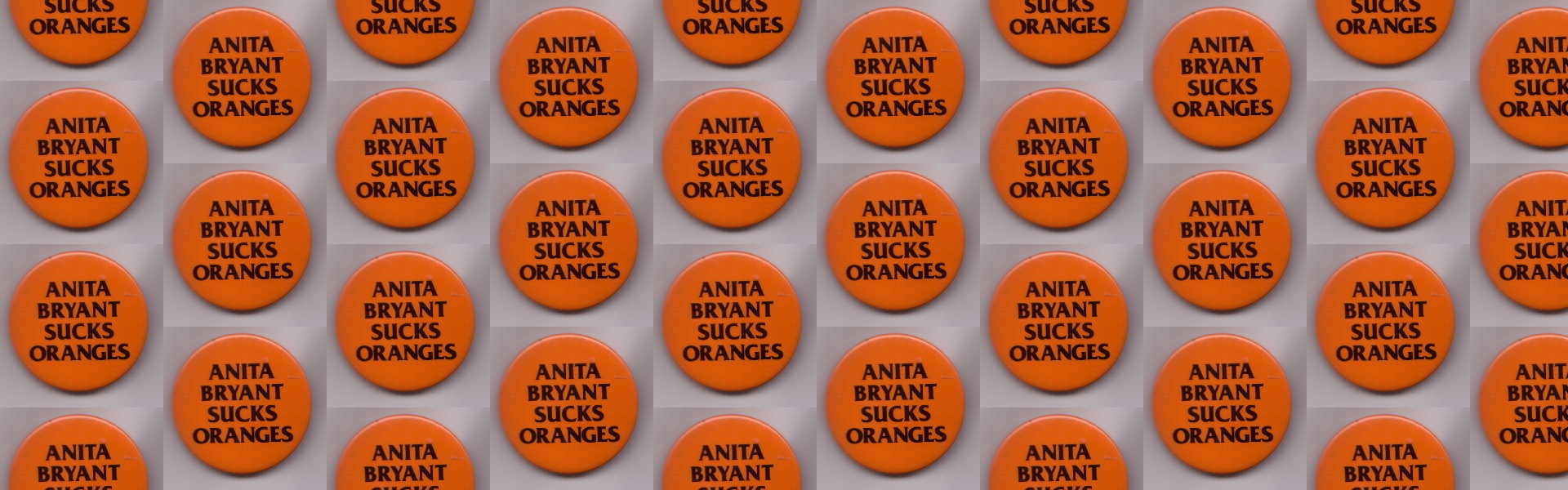 Anita Bryant Sucks Oranges, USA, Badge Collection, 4-33-2