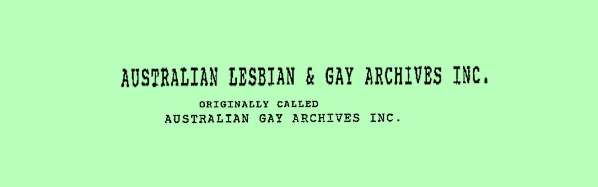 Certificate of incorporation, 1991, Records of ALGA – Banner Web