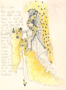 Costume design for Rose and Karen, The Line Up – Anthony Thompson, 1975, Papers of Rose Jackson