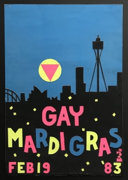 Design for the Gay Mardi Gras – Allan Booth, 1983, Grant Kilby Collection