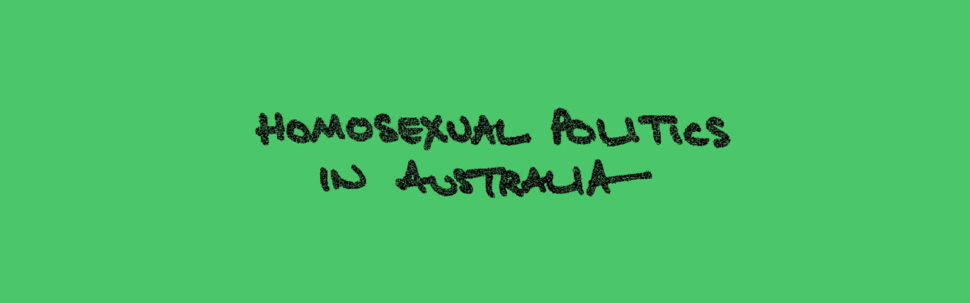 Homosexual Politics In Australia – Di Minnis, Craig Johnstone, 1978 – Banner Web