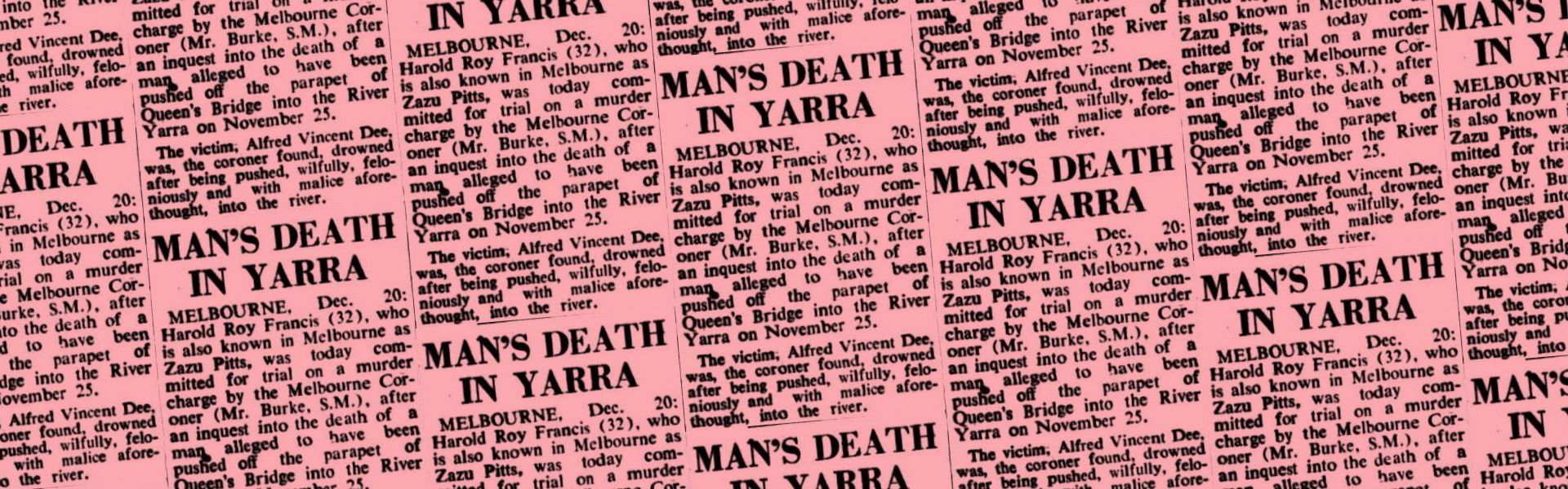 Man’s Death in Yarra, West Australian (Perth, WA), 21 December 1950, p3, Newspaper Clipping Collection