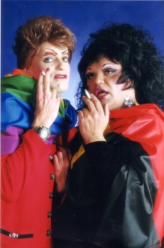 Pauline Pantsdown (Simon Hunt) with Ms Reconciliation, Sydney, 2006, C.Moore Hardy Collection (Photo: C.Moore Hardy)