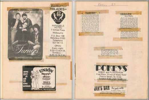 Scrapbook compiled by Jan Hillier n1, 1974-1979, p10-11, Papers of Jan Hillier