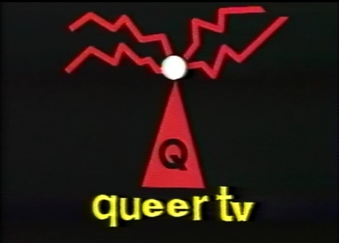 [Still from Installation at The Bookshop Darlinghurst] (Sydney  Queer TV, 1994)