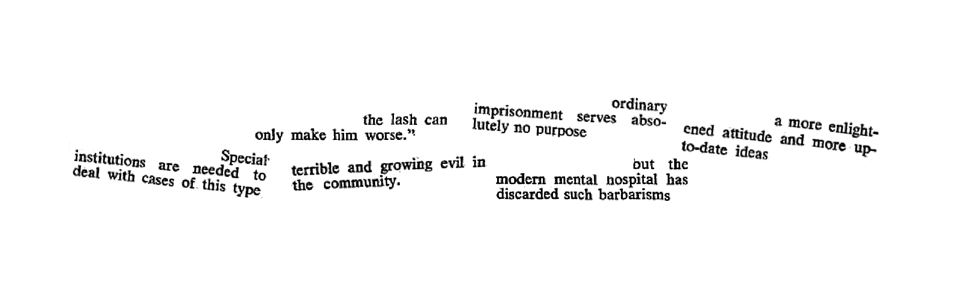 Treatment for sex crimes, Sydney Morning Herald (Sydney, NSW), 28 March 1955, p2, Newspaper Clipping Collection