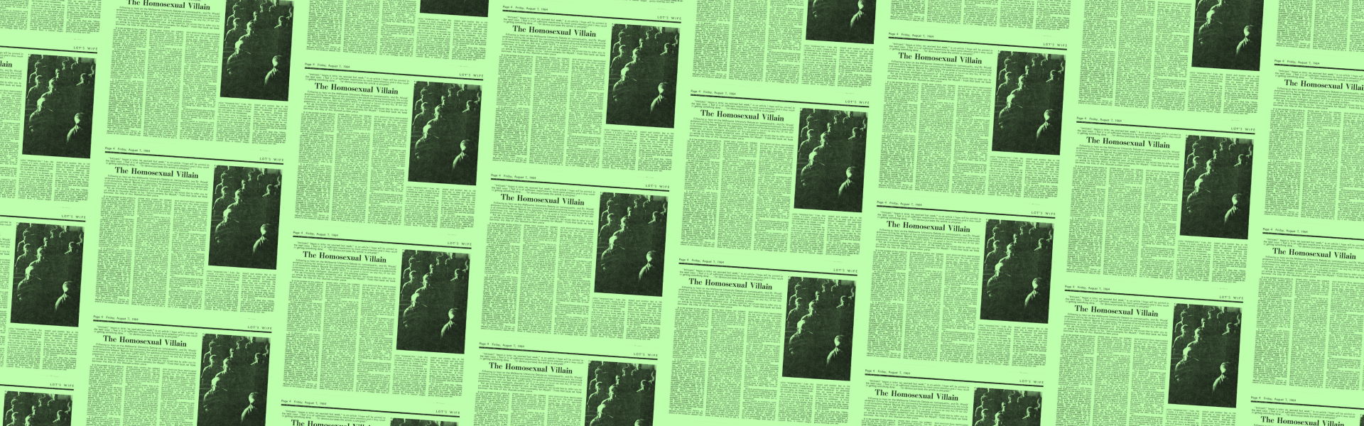 The homosexual villain, Lot’s Wife (Melbourne, Vic), 10 April 1964, p4, Newspaper Clipping Collection