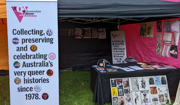 photo of AQuA's stall at Oz Kink Fest 2022